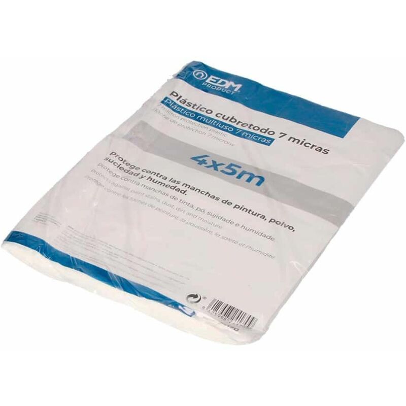 [24170] Plástico Cubretodo EDM 7 Micras 4×5 m – 20 m²