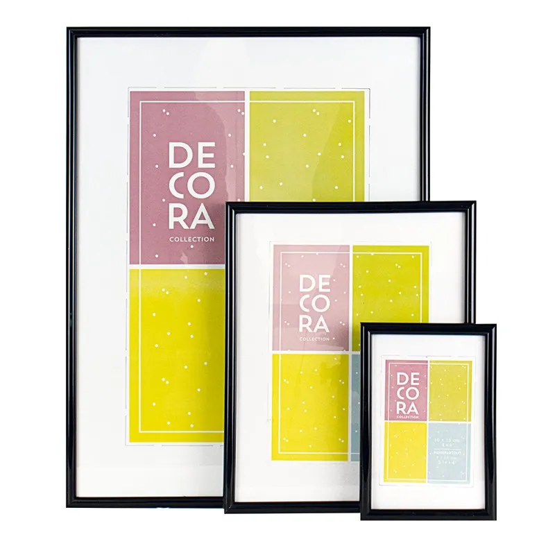 [12B10] Marco de Fotos Modelo 45 Decora Collection con Passepartout (10x15, Blanco)